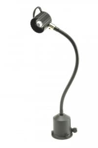 Bodové lampy 230V LED strojní lampa InLED 230V s ohebnou hadicí a transformátorem v podstavci